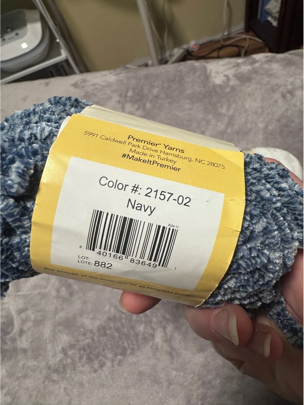 Bernat Just Chenille Yarn Lot of 4 12.9oz